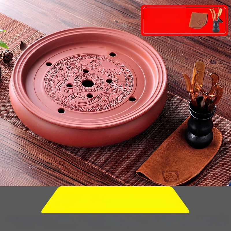 Δίσκος τσαγιού από κεραμικά, χειροποίητος, πρώτη κλάση ποιότητας, ρετρό στυλ, ελαφριά πολυτέλεια ρετρό