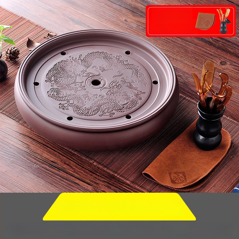 Δίσκος τσαγιού από κεραμικά, χειροποίητος, πρώτη κλάση ποιότητας, ρετρό στυλ, ελαφριά πολυτέλεια ρετρό