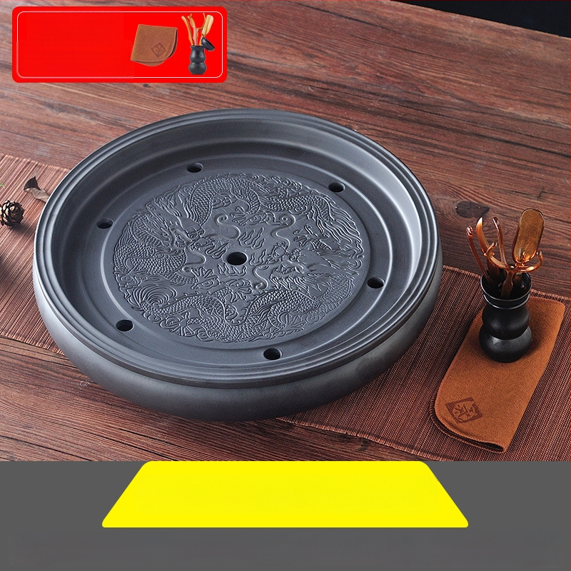 Δίσκος τσαγιού από κεραμικά, χειροποίητος, πρώτη κλάση ποιότητας, ρετρό στυλ, ελαφριά πολυτέλεια ρετρό