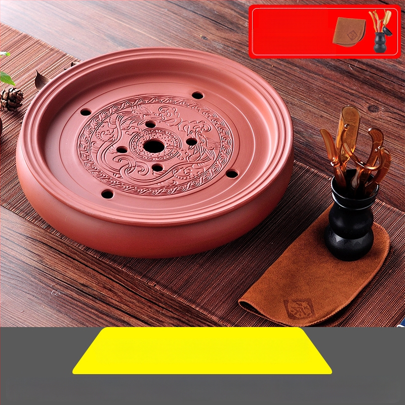 Δίσκος τσαγιού από κεραμικά, χειροποίητος, πρώτη κλάση ποιότητας, ρετρό στυλ, ελαφριά πολυτέλεια ρετρό