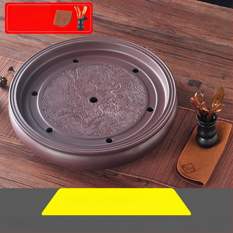 Δίσκος τσαγιού από κεραμικά, χειροποίητος, πρώτη κλάση ποιότητας, ρετρό στυλ, ελαφριά πολυτέλεια ρετρό