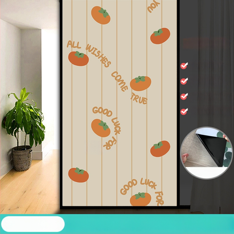 Vonios kambario stiklo plėvelė su visišku užtamsinimu ir privatumo apsauga, matinė išvaizda, PVC medžiaga, elektrostatinis prisirišimas, paprastas ir modernus stilius, animacijos motyvas, tinkama vonios kambariui