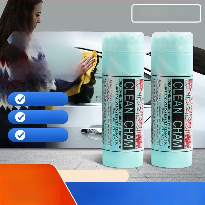 PVA šluostė automobilių valymui su elnio odos imitacija, sugerianti, be plaukų, Plain-Weave, 150 g, daugiafunkcinė šluostė