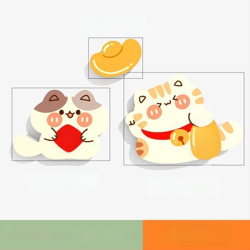 PVC стенни стикери, 2 части, водоустойчиви самозалепващи декор за прикриване на дупки върху врати и стени – бохемски стил и огледален дизайн