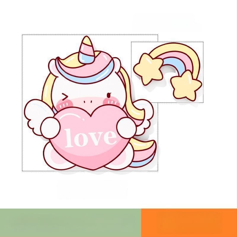 PVC стенни стикери, 2 части, водоустойчиви самозалепващи декор за прикриване на дупки върху врати и стени – бохемски стил и огледален дизайн