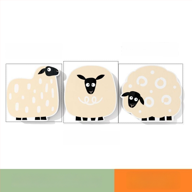 PVC стенни стикери, 2 части, водоустойчиви самозалепващи декор за прикриване на дупки върху врати и стени – бохемски стил и огледален дизайн