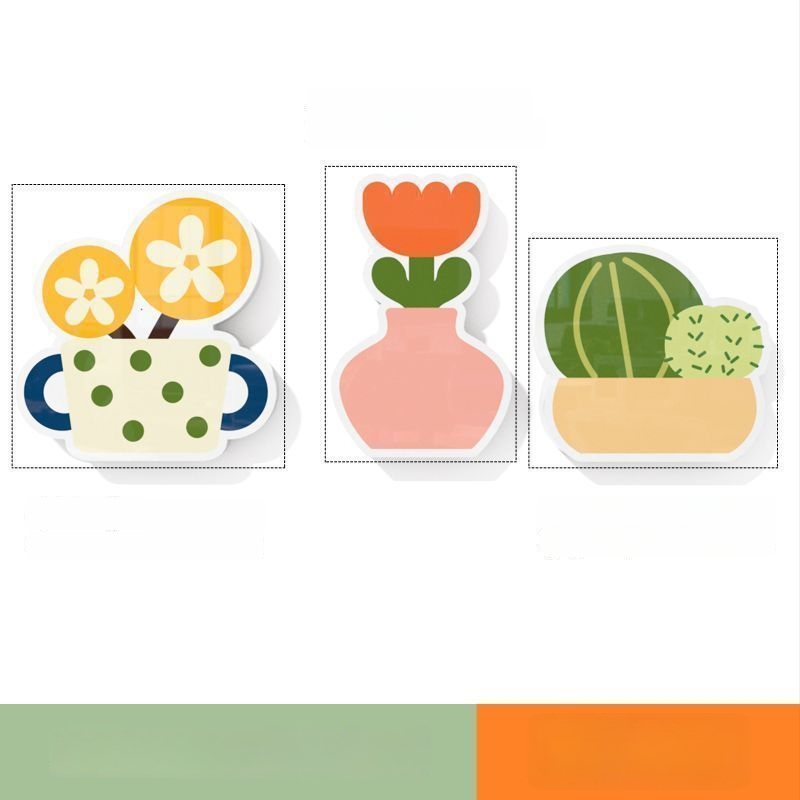 PVC стенни стикери, 2 части, водоустойчиви самозалепващи декор за прикриване на дупки върху врати и стени – бохемски стил и огледален дизайн