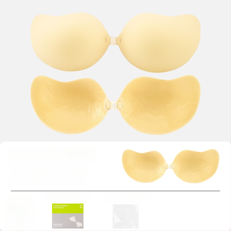 Невидими подплънки за бюст за жени – събиране, дишащи, невидими, повдигащи; манговидна форма на зърното (Материал: найлон; Функции: събиране, дишащи, невидими, повдигане; Бранд: FAMEDI)