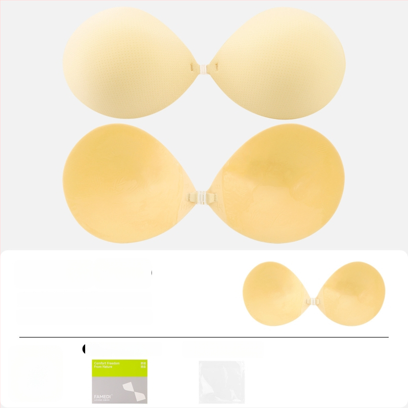 Невидими подплънки за бюст за жени – събиране, дишащи, невидими, повдигащи; манговидна форма на зърното (Материал: найлон; Функции: събиране, дишащи, невидими, повдигане; Бранд: FAMEDI)