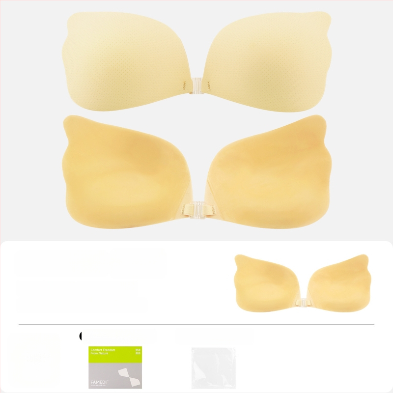 Невидими подплънки за бюст за жени – събиране, дишащи, невидими, повдигащи; манговидна форма на зърното (Материал: найлон; Функции: събиране, дишащи, невидими, повдигане; Бранд: FAMEDI)