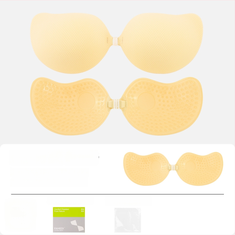 Невидими подплънки за бюст за жени – събиране, дишащи, невидими, повдигащи; манговидна форма на зърното (Материал: найлон; Функции: събиране, дишащи, невидими, повдигане; Бранд: FAMEDI)