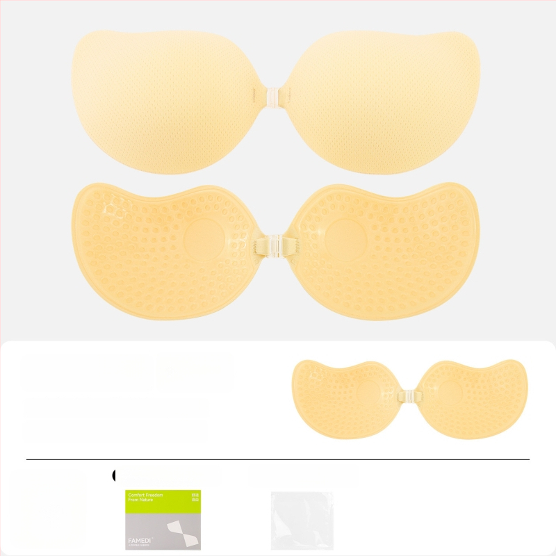 Невидими подплънки за бюст за жени – събиране, дишащи, невидими, повдигащи; манговидна форма на зърното (Материал: найлон; Функции: събиране, дишащи, невидими, повдигане; Бранд: FAMEDI)