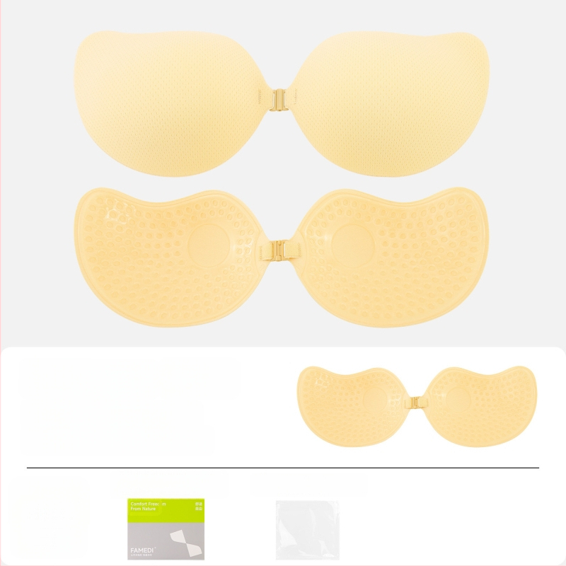 Невидими подплънки за бюст за жени – събиране, дишащи, невидими, повдигащи; манговидна форма на зърното (Материал: найлон; Функции: събиране, дишащи, невидими, повдигане; Бранд: FAMEDI)