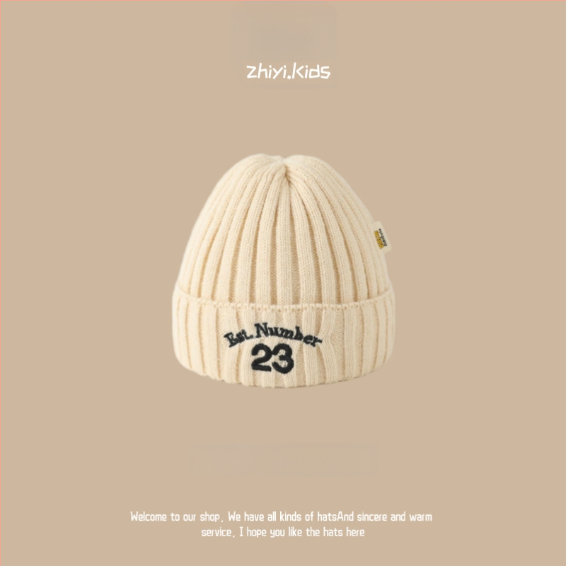 Unisex megztinė kepurė su ausų apsauga kūdikiams ir mažiems vaikams, korėjietiško stiliaus mielas mezginys, žiemos šiluma