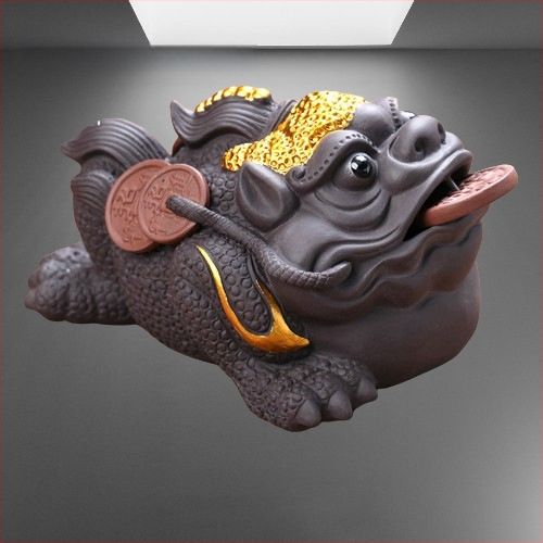 Tea pet figūrėlių rinkinys iš smėlio molio, retro stilius, aukšta kokybė, įtraukiami toad, Pixiu, Sun Wukong ir drakono vėžlys