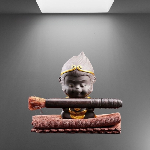 Tea pet figūrėlių rinkinys iš smėlio molio, retro stilius, aukšta kokybė, įtraukiami toad, Pixiu, Sun Wukong ir drakono vėžlys