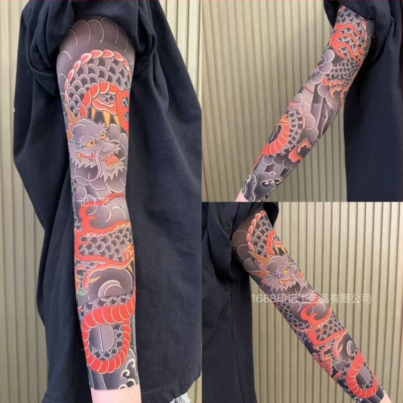 Ултратънък безшевен охлаждащ ръкав за ръка с флорални мотиви, UV защита, унисекс (найлон, 71–80% основна тъкан, оригинален дизайн, пролет 2025)