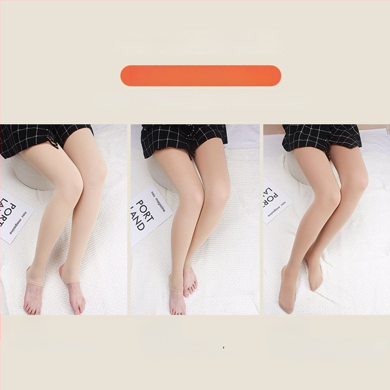 Plus-size nude leggings s fleec podstavom, za proleće i jesen, za vanjsku upotrebu tijekom jeseni i zime