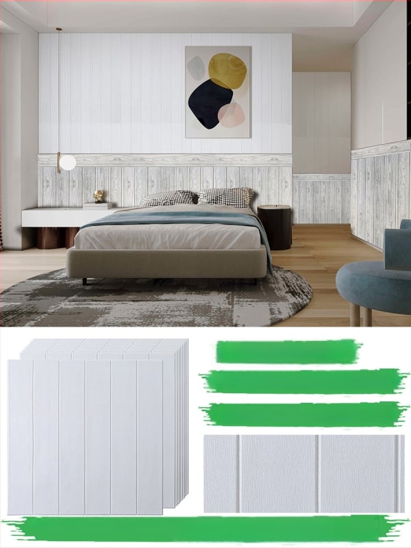 Стенно стикер с геометричен модел, водоустойчив, триизмерен дизайн за дневна, 1 бр., семпъл и модерен.