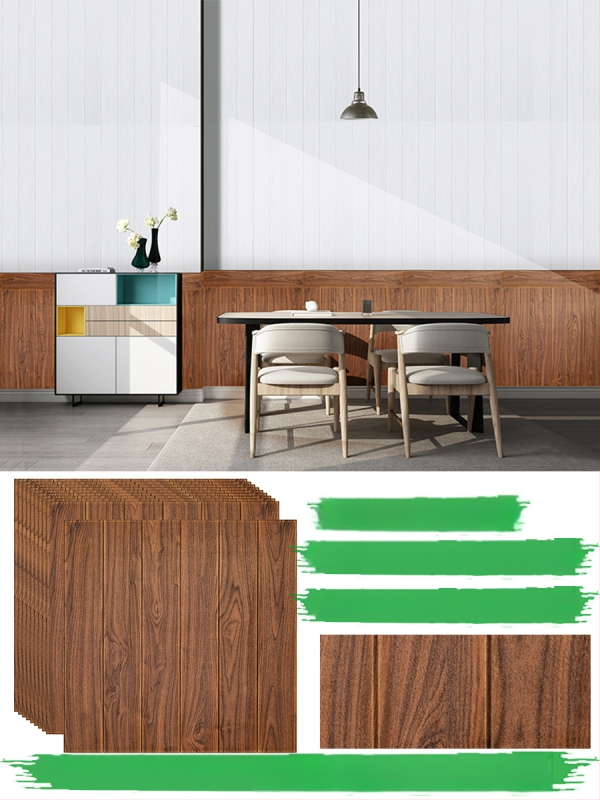 Стенно стикер с геометричен модел, водоустойчив, триизмерен дизайн за дневна, 1 бр., семпъл и модерен.