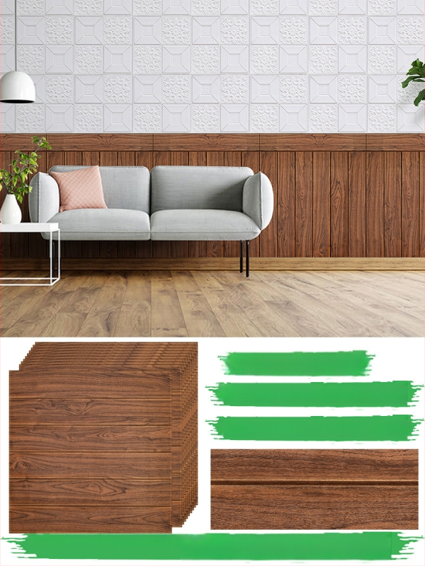 Стенно стикер с геометричен модел, водоустойчив, триизмерен дизайн за дневна, 1 бр., семпъл и модерен.