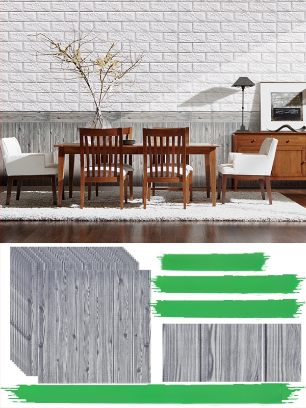 Стенно стикер с геометричен модел, водоустойчив, триизмерен дизайн за дневна, 1 бр., семпъл и модерен.