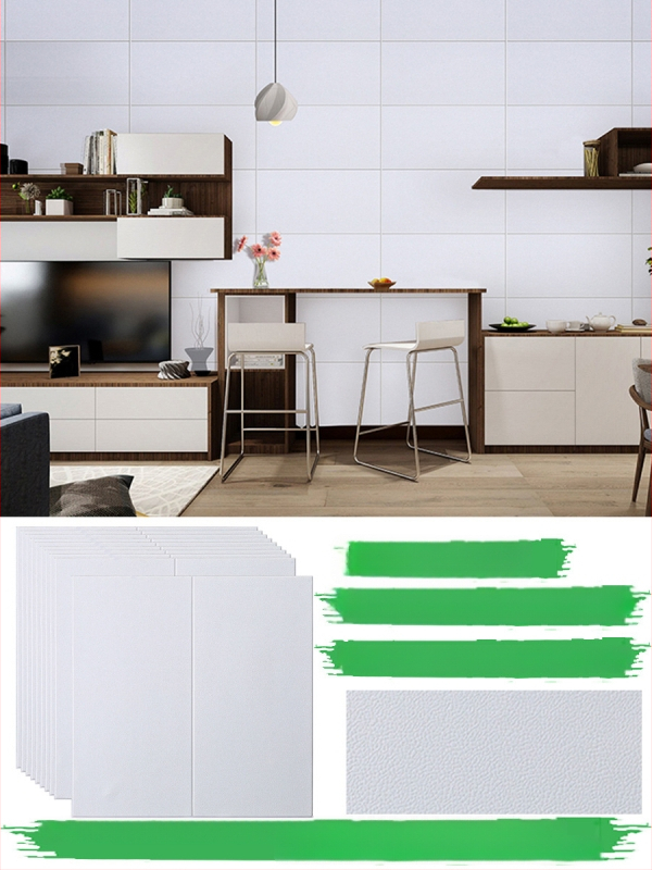 Стенно стикер с геометричен модел, водоустойчив, триизмерен дизайн за дневна, 1 бр., семпъл и модерен.