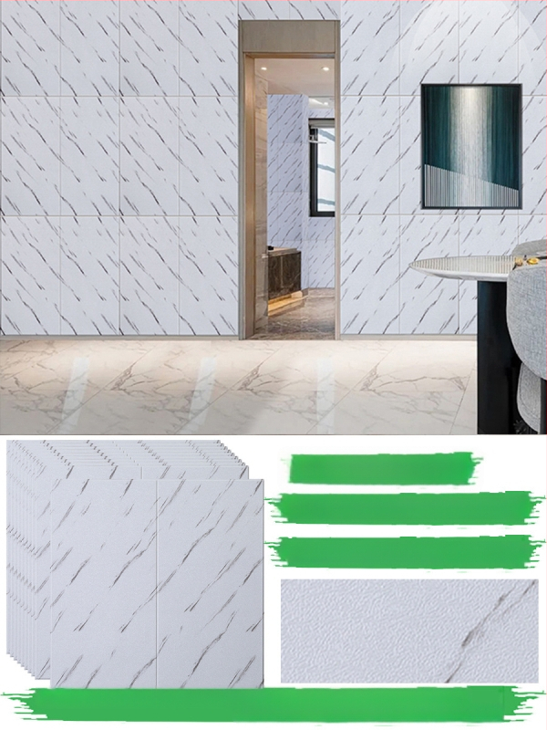 Стенно стикер с геометричен модел, водоустойчив, триизмерен дизайн за дневна, 1 бр., семпъл и модерен.