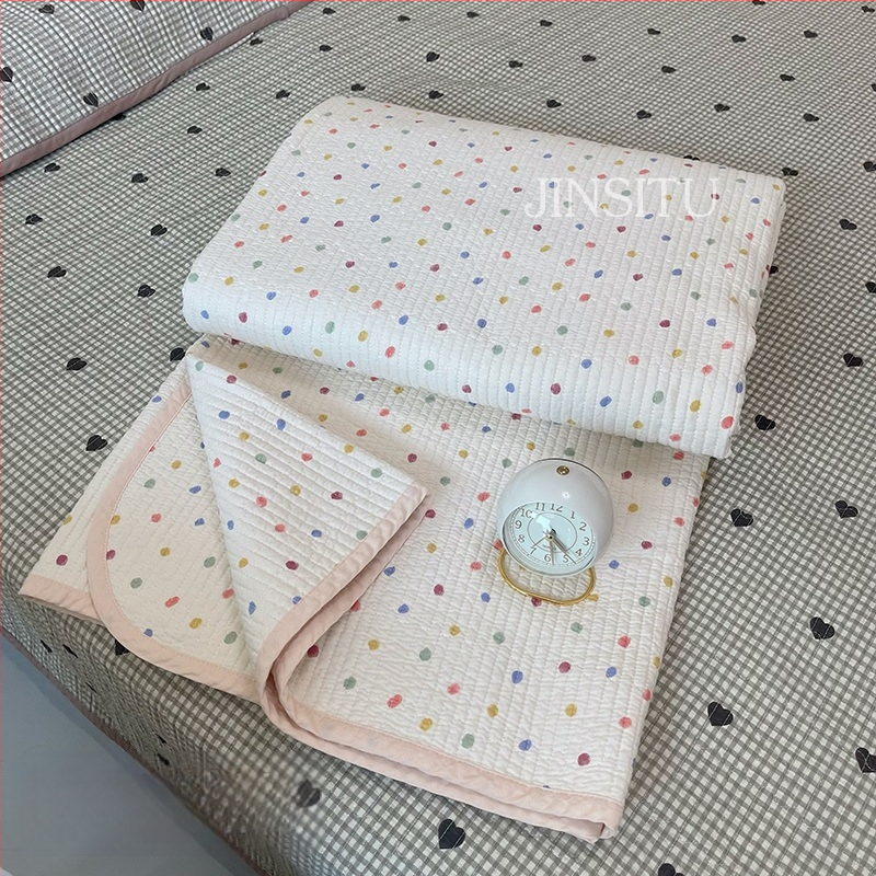 Lova užtiesalo komplektas trim dalių, 100% medvilnė, dryžuotas raštas, Twill audinys, reaktyvus spausdinimas, tinka visiems metų laikams