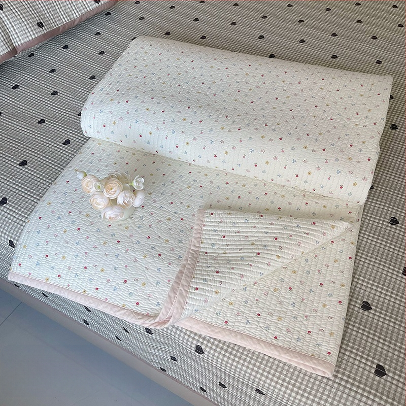 Lova užtiesalo komplektas trim dalių, 100% medvilnė, dryžuotas raštas, Twill audinys, reaktyvus spausdinimas, tinka visiems metų laikams