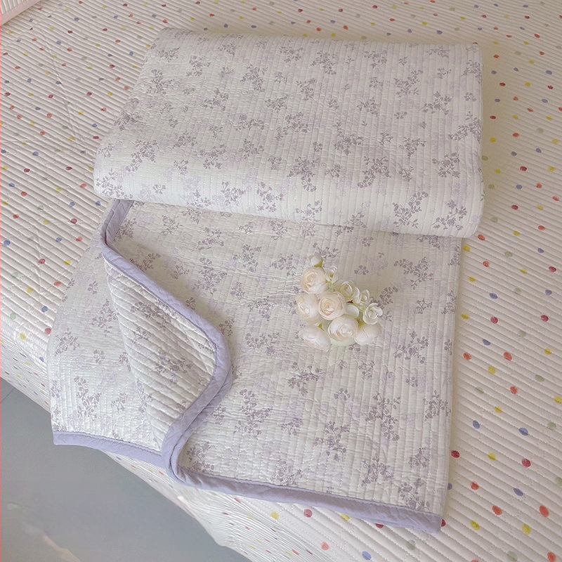 Lova užtiesalo komplektas trim dalių, 100% medvilnė, dryžuotas raštas, Twill audinys, reaktyvus spausdinimas, tinka visiems metų laikams