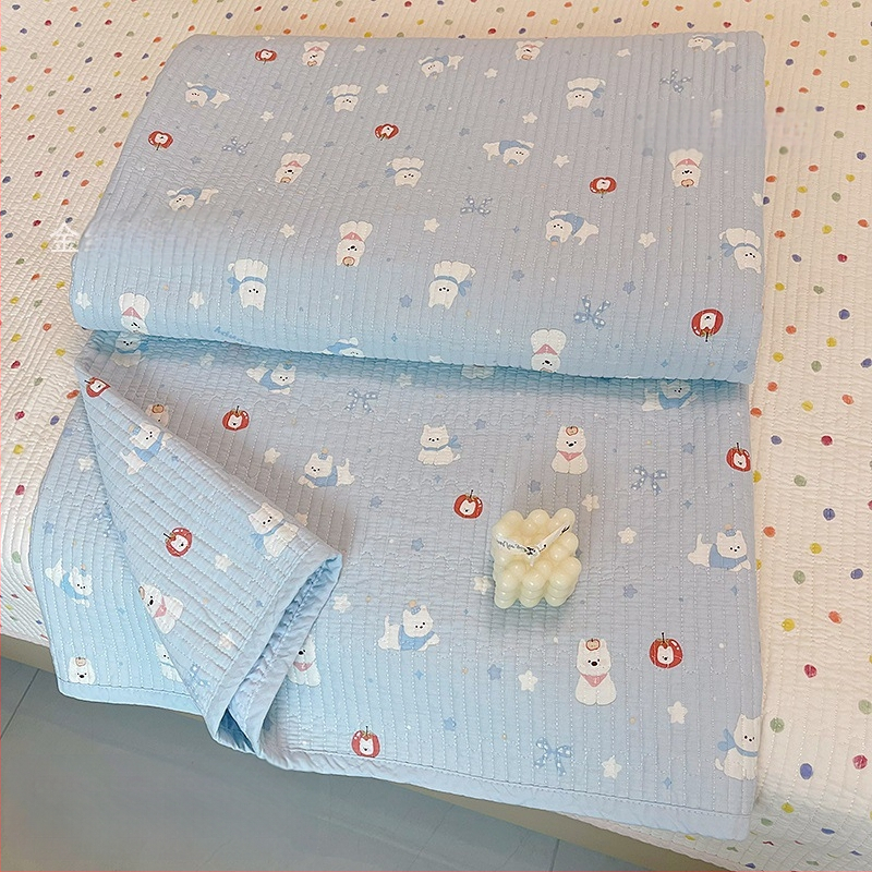 Lova užtiesalo komplektas trim dalių, 100% medvilnė, dryžuotas raštas, Twill audinys, reaktyvus spausdinimas, tinka visiems metų laikams