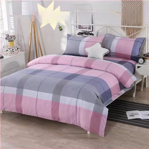 Koleginio kambario patalynės rinkinys: poliesteris, twill audinys, reaktyvus spausdinimas ir dažymas, dryžių raštas, šiuolaikinis minimalistinis stilius