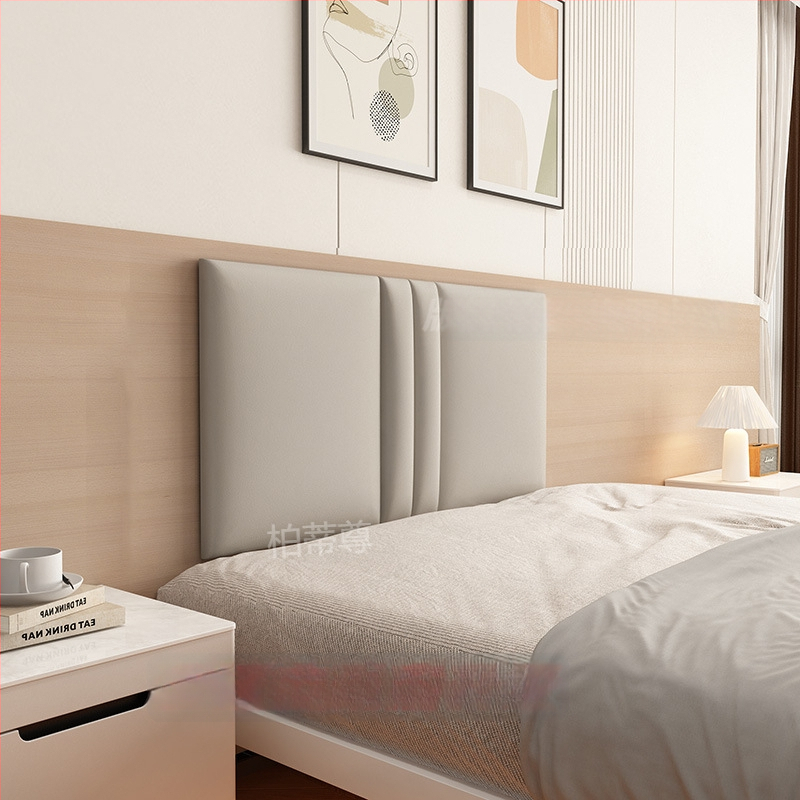 Ταπετσαρισμένο κεφαλάρι κρεβατοκάμαρας με περιμετρική επένδυση τοίχου σε στυλ ταταμί – ύφασμα, για σαλόνι, γαμήλιο σχεδιασμό