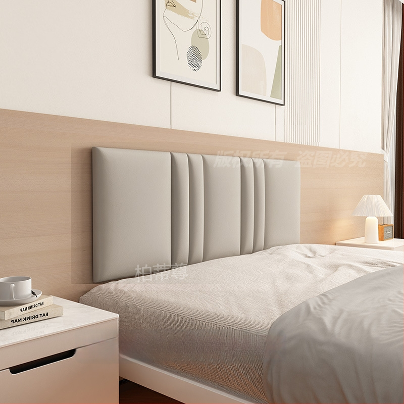 Ταπετσαρισμένο κεφαλάρι κρεβατοκάμαρας με περιμετρική επένδυση τοίχου σε στυλ ταταμί – ύφασμα, για σαλόνι, γαμήλιο σχεδιασμό