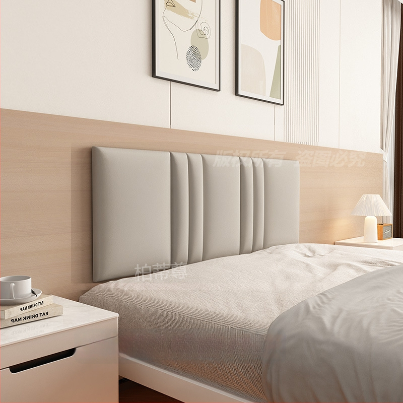 Ταπετσαρισμένο κεφαλάρι κρεβατοκάμαρας με περιμετρική επένδυση τοίχου σε στυλ ταταμί – ύφασμα, για σαλόνι, γαμήλιο σχεδιασμό