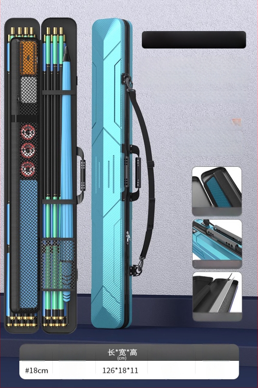 EVA риболовна чанта с твърд корпус за пръчки, водоустойчива и преносима