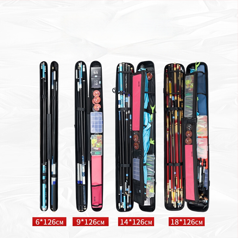 EVA риболовна чанта с твърд корпус за пръчки, водоустойчива и преносима