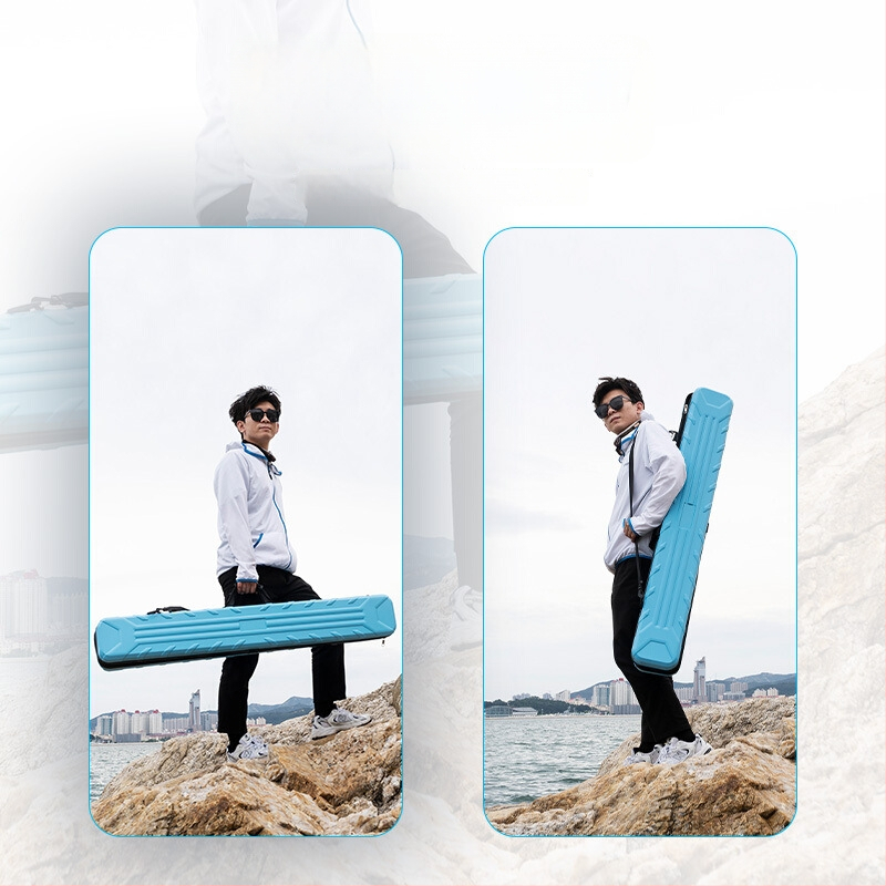 EVA риболовна чанта с твърд корпус за пръчки, водоустойчива и преносима