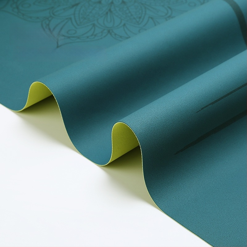 Йога мат PU естествен каучук, дебелина 1.5 мм, Дизайн: стилова линия, Марка: Other