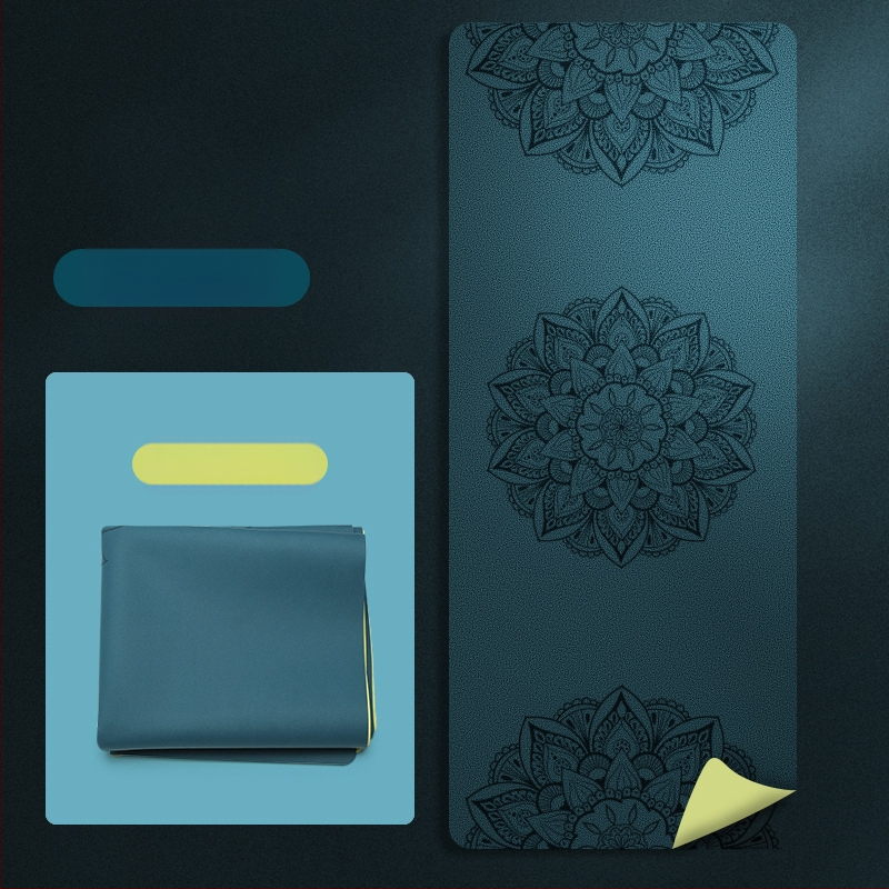 Йога мат PU естествен каучук, дебелина 1.5 мм, Дизайн: стилова линия, Марка: Other