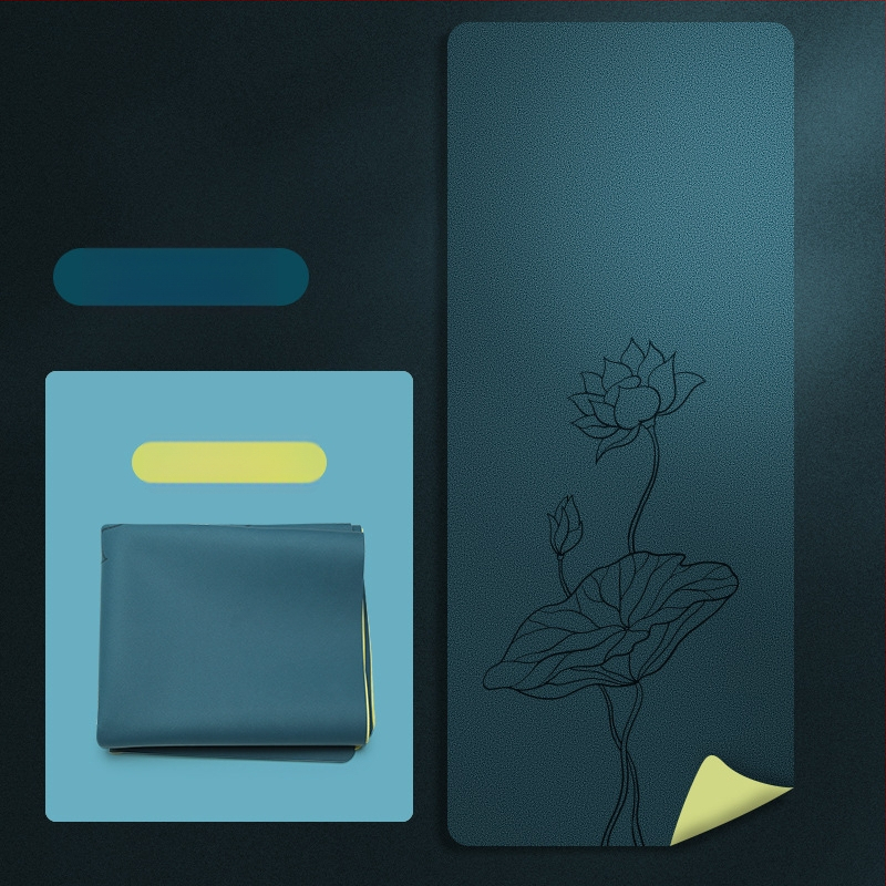 Йога мат PU естествен каучук, дебелина 1.5 мм, Дизайн: стилова линия, Марка: Other