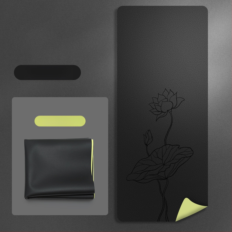 Йога мат PU естествен каучук, дебелина 1.5 мм, Дизайн: стилова линия, Марка: Other