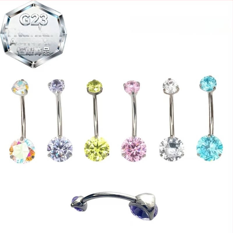 Kahepealine nabasõrmus – titaani sulam, 5A tsirkoon, geomeetriline kuju, teemandi töötlus, sisemine spiraal