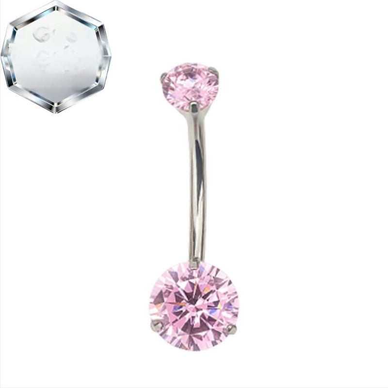 Kahepealine nabasõrmus – titaani sulam, 5A tsirkoon, geomeetriline kuju, teemandi töötlus, sisemine spiraal