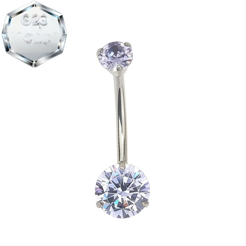 Kahepealine nabasõrmus – titaani sulam, 5A tsirkoon, geomeetriline kuju, teemandi töötlus, sisemine spiraal