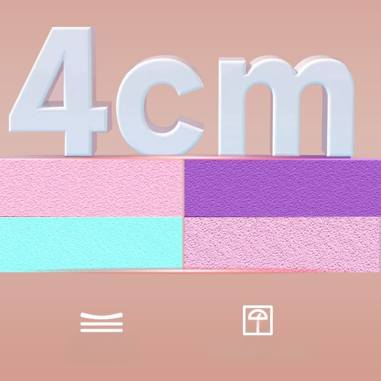 Баланс йога мат, със удебелена нехлъзгаща се повърхност, EVA, 6 мм