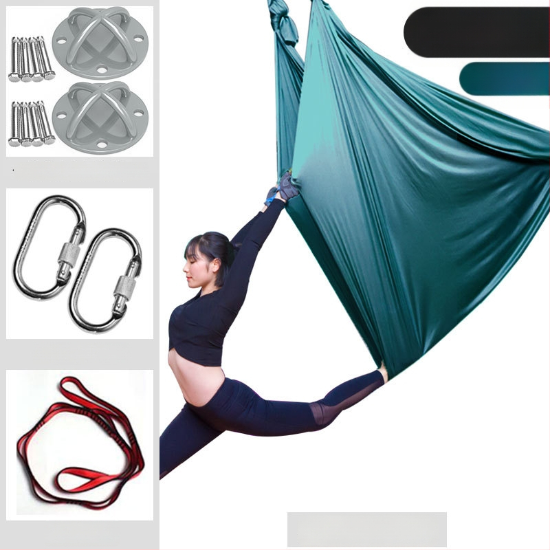 Slang Shield ore jogos hamaka su tempimo diržu ir mikroelastine virvė namų jogos studijai