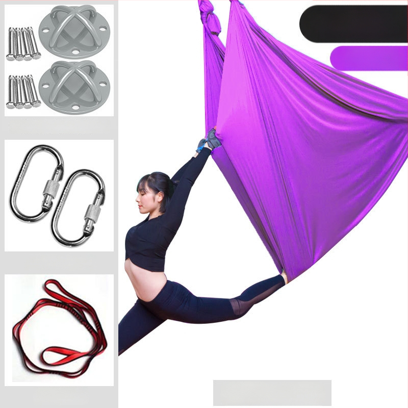 Slang Shield ore jogos hamaka su tempimo diržu ir mikroelastine virvė namų jogos studijai