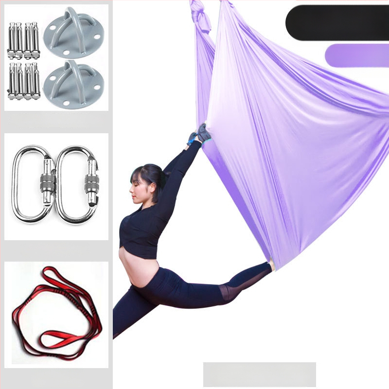 Slang Shield ore jogos hamaka su tempimo diržu ir mikroelastine virvė namų jogos studijai